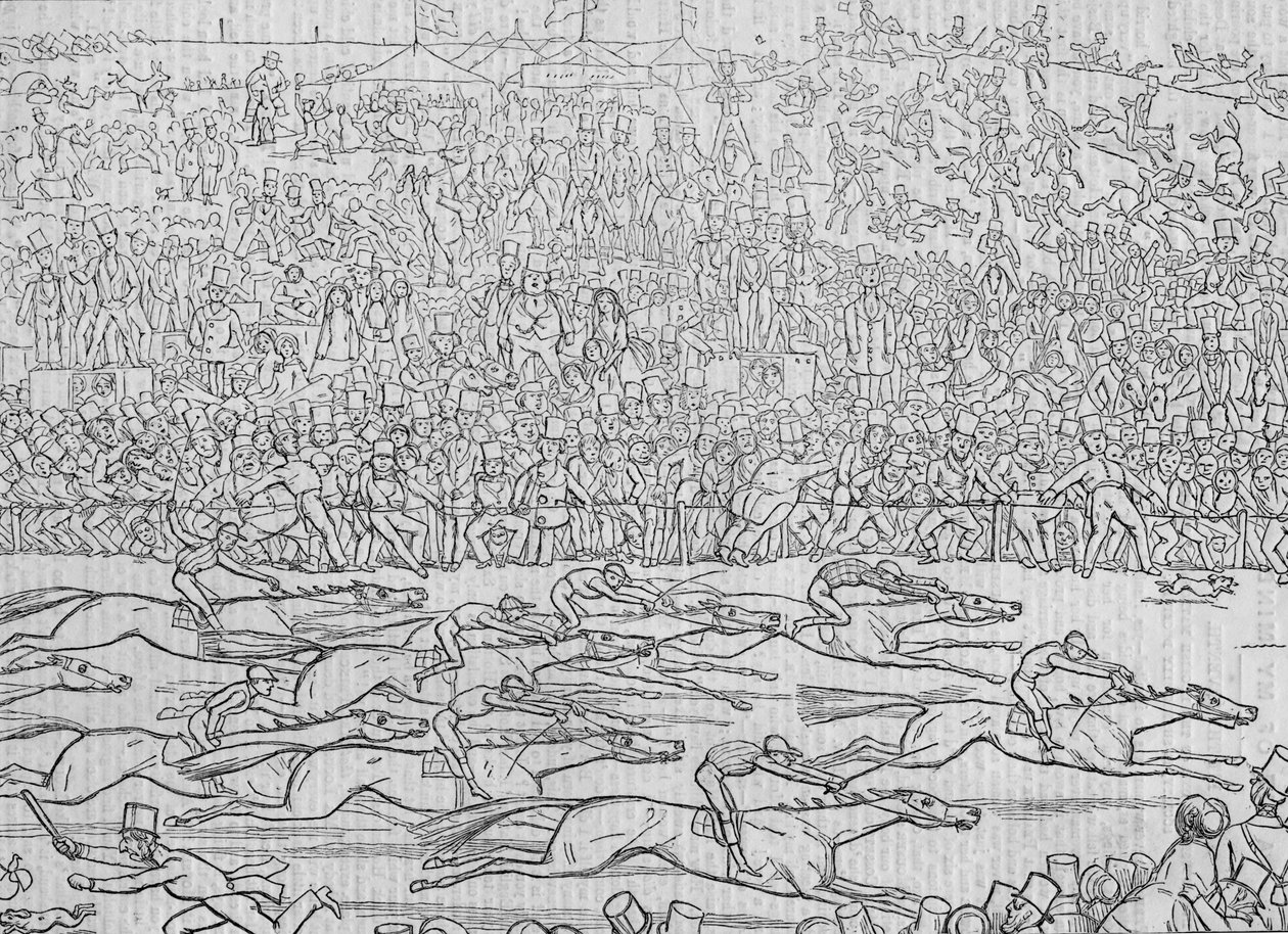 Usi e costumi degli inglesi Nuova Serie No. 8: Il giorno del Derby 1849 da Richard Doyle