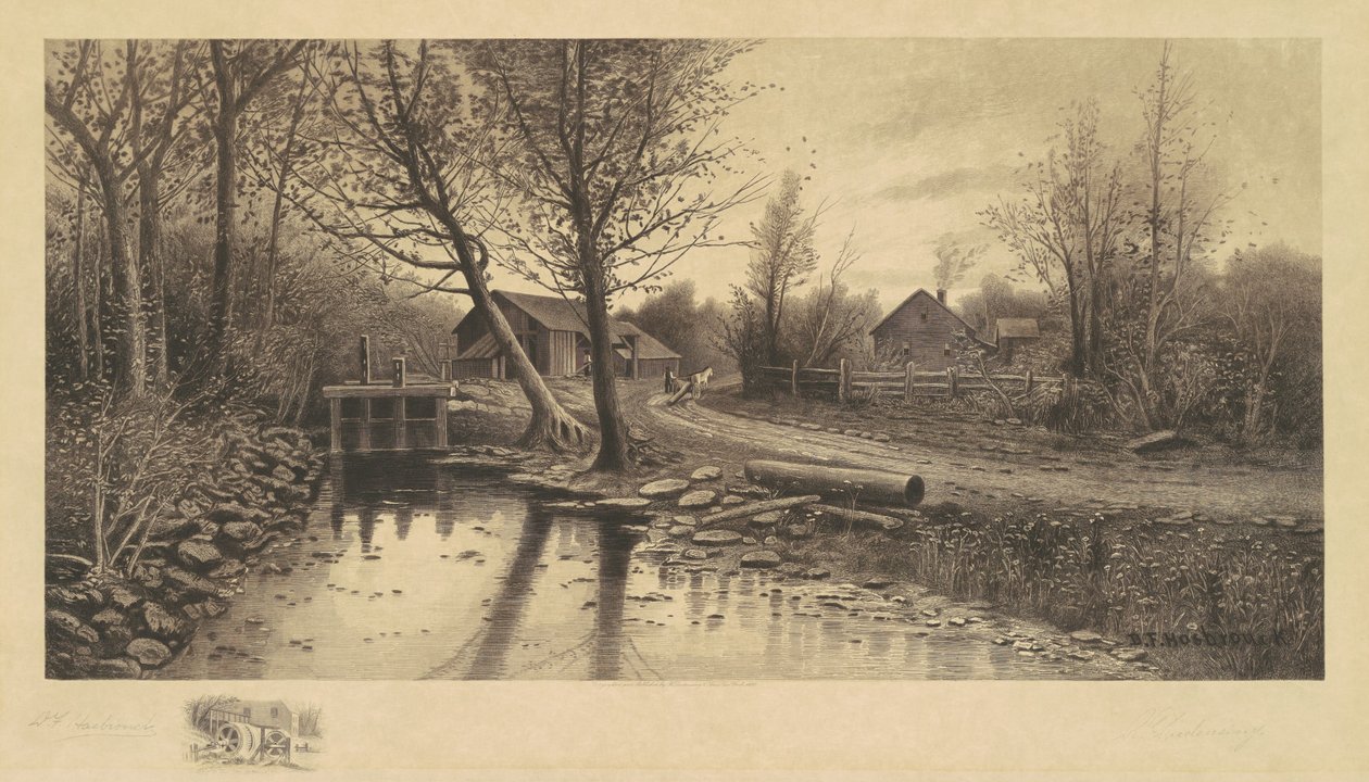 Senza titolo (Scena pastorale con segheria) da Richard Dudensing