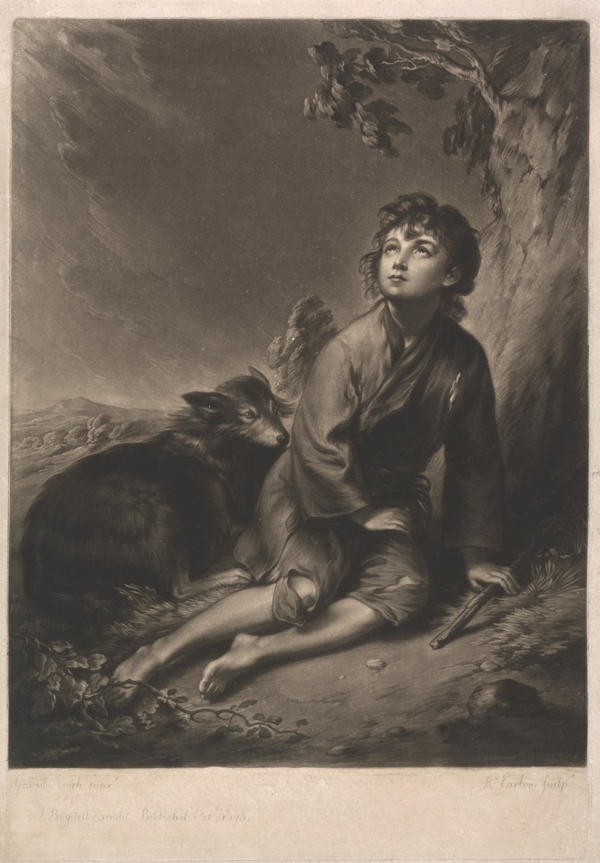 Un ragazzo pastore da Richard Earlom