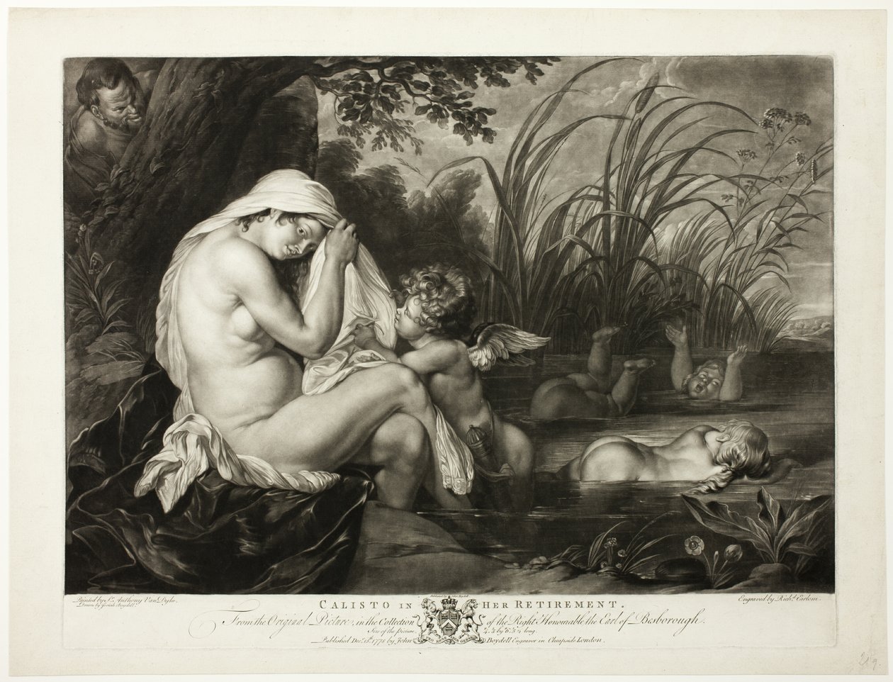 Calisto nel suo ritiro da Richard Earlom