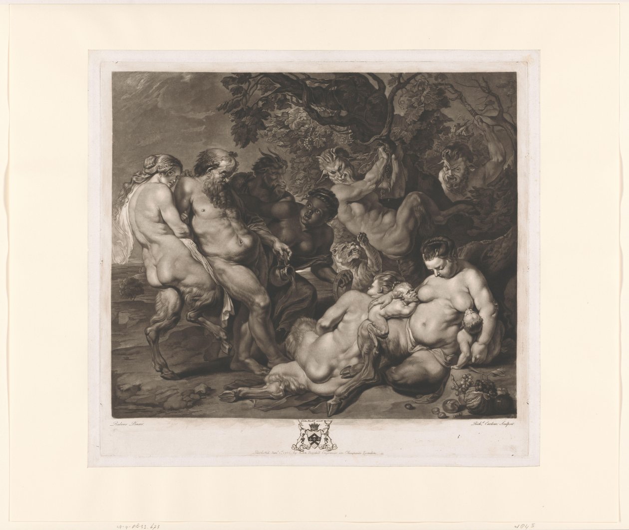 Silenus con una famiglia di satiri (Baccanale) da Richard Earlom