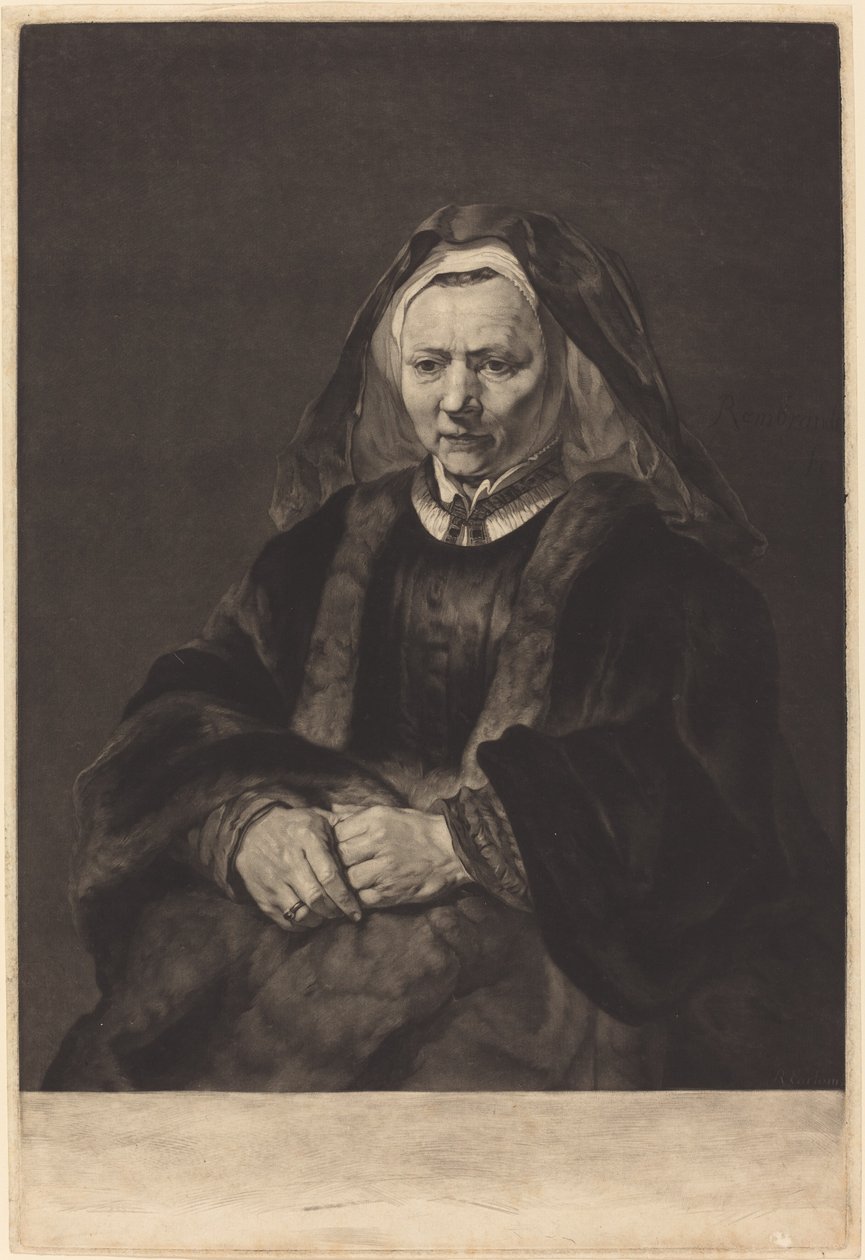 La moglie di Rembrandt da Richard Earlom after Rembrandt van Rijn