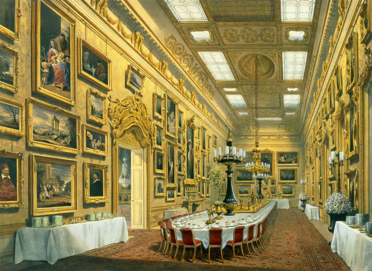 La Galleria di Waterloo, Apsley House, riprodotta in 