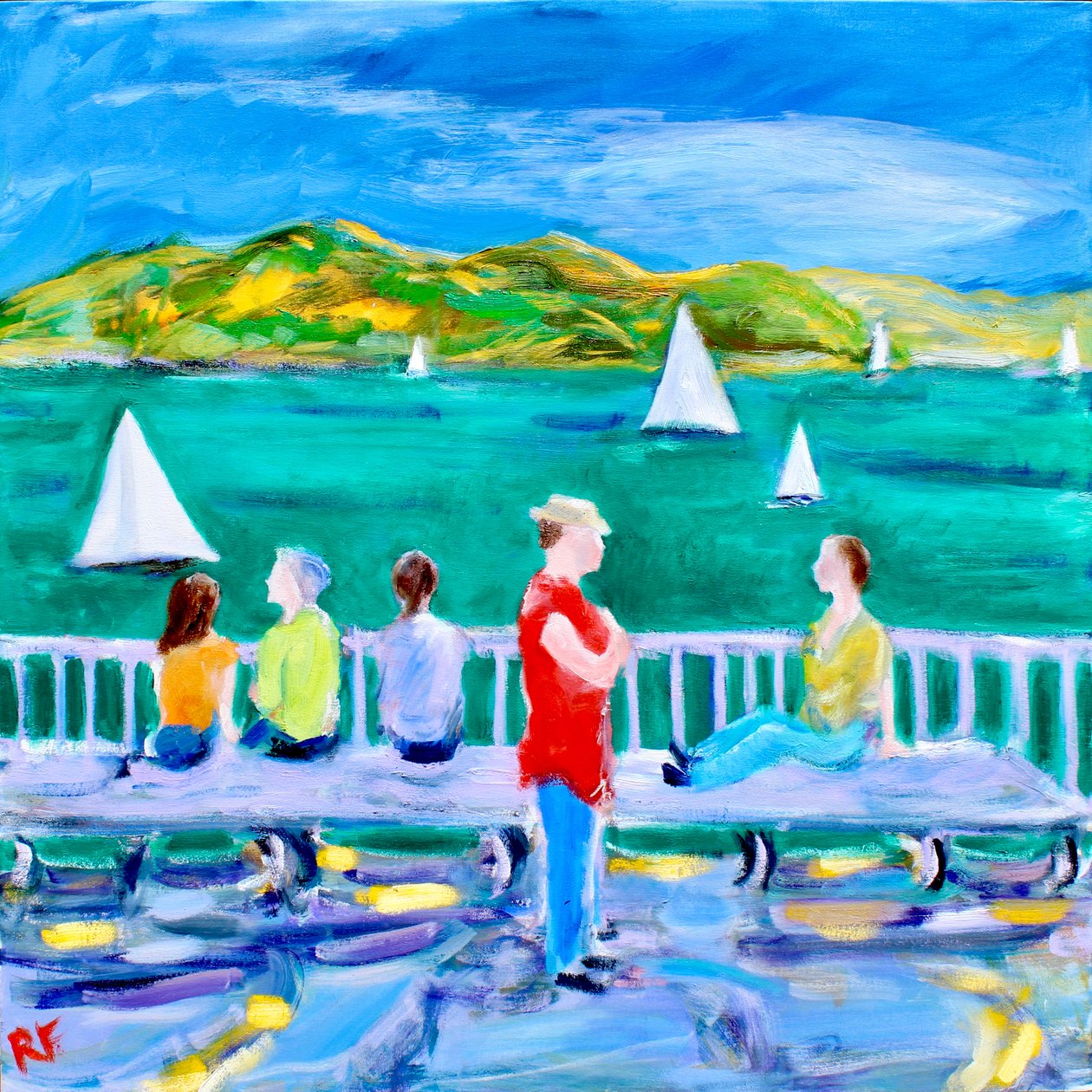 Una panchina, Sausalito, 2017 da Richard Fox