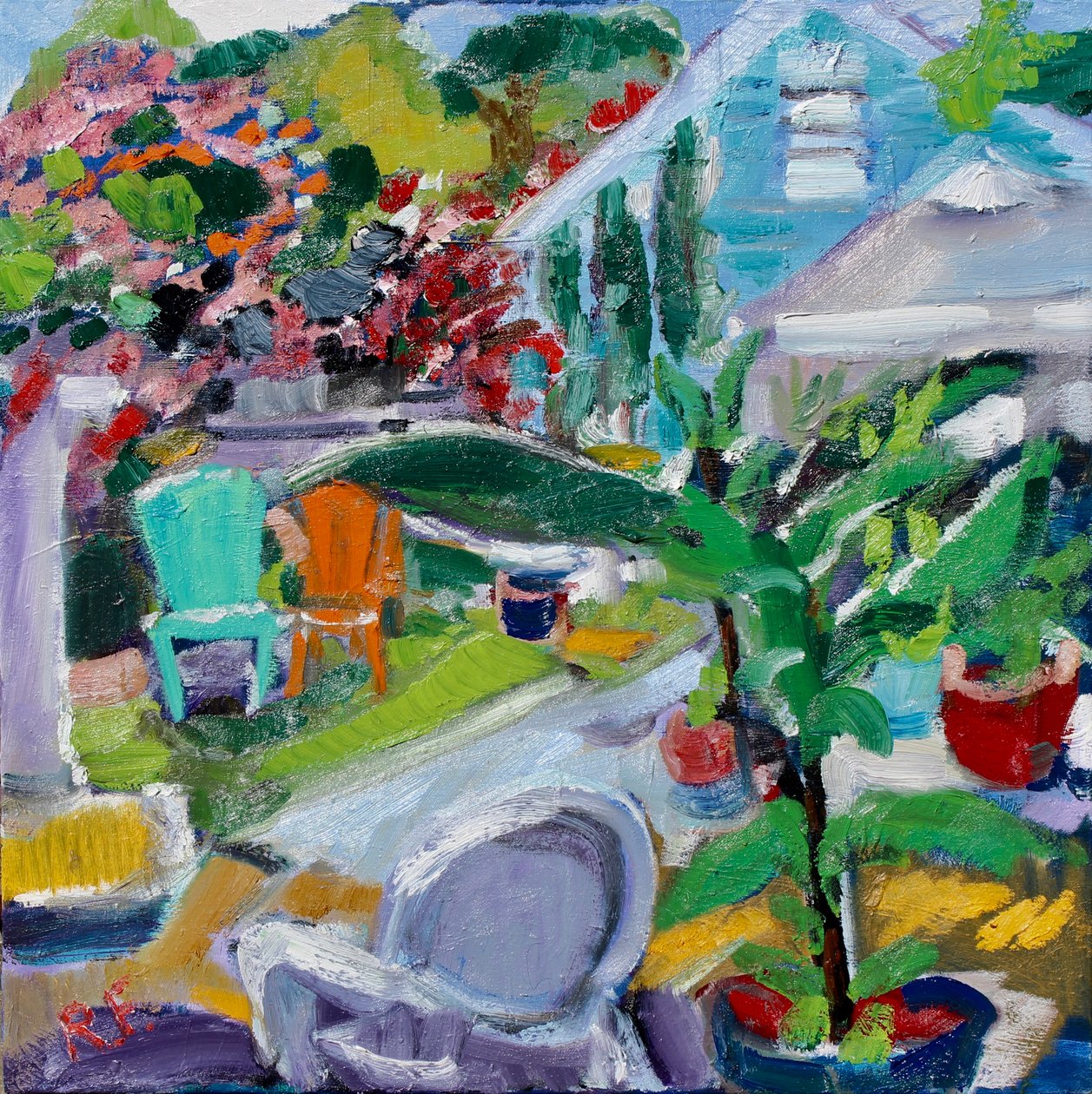 Cortile, West Hollywood, 2018 da Richard Fox