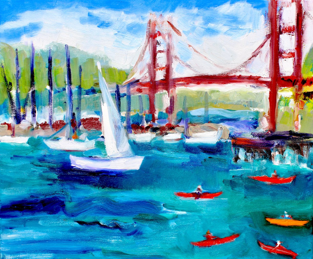 Ponte Golden Gate nella Nebbia, 2019 da Richard Fox