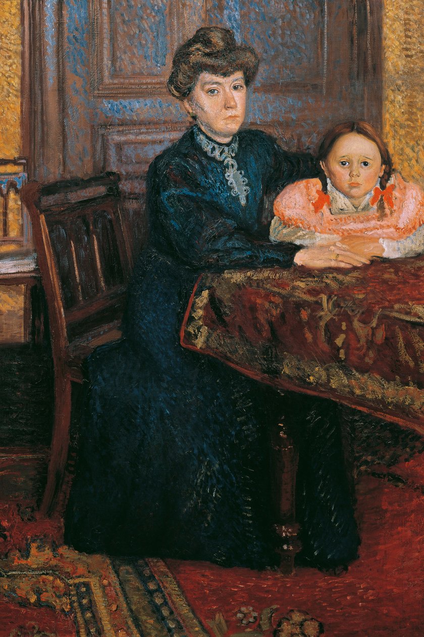 Donna con bambino Mathilde Schönberg con la figlia Gertrud, 1906 da Richard Gerstl