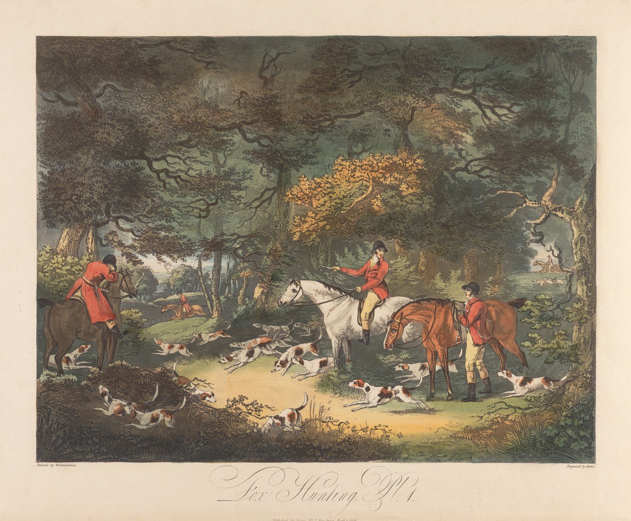 Caccia alla volpe: Disegno del nascondiglio da Richard Gilson Reeve