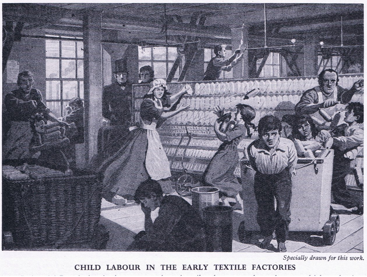 Lavoro minorile nelle prime fabbriche tessili da Richard Henry Brock