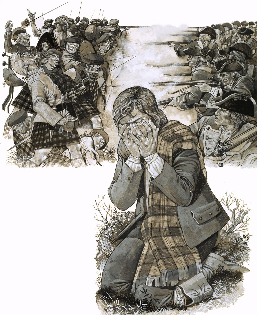 La battaglia di Culloden da Richard Hook