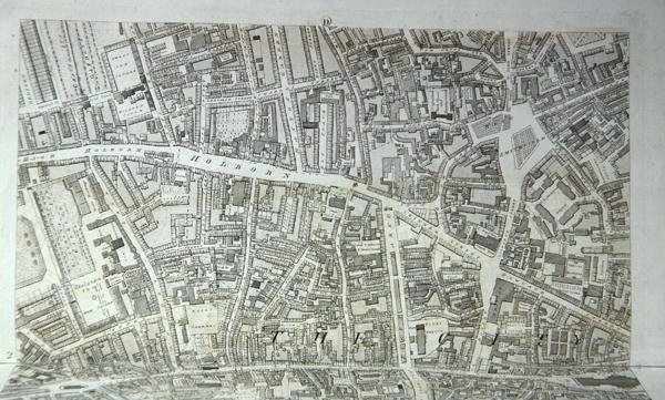 Piano della città di Londra, pubblicato nel 1813 da Richard Horwood
