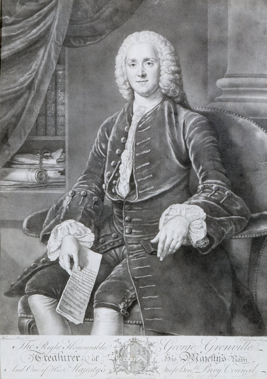 George Grenville (1712-70) da Richard Houston