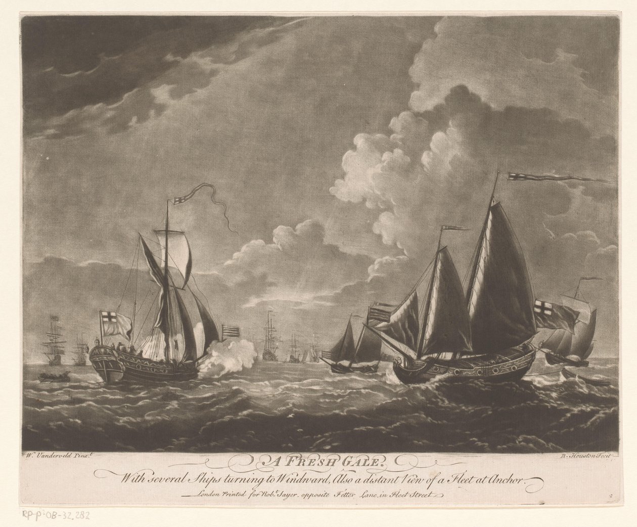 Flotta in un mare agitato da Richard Houston
