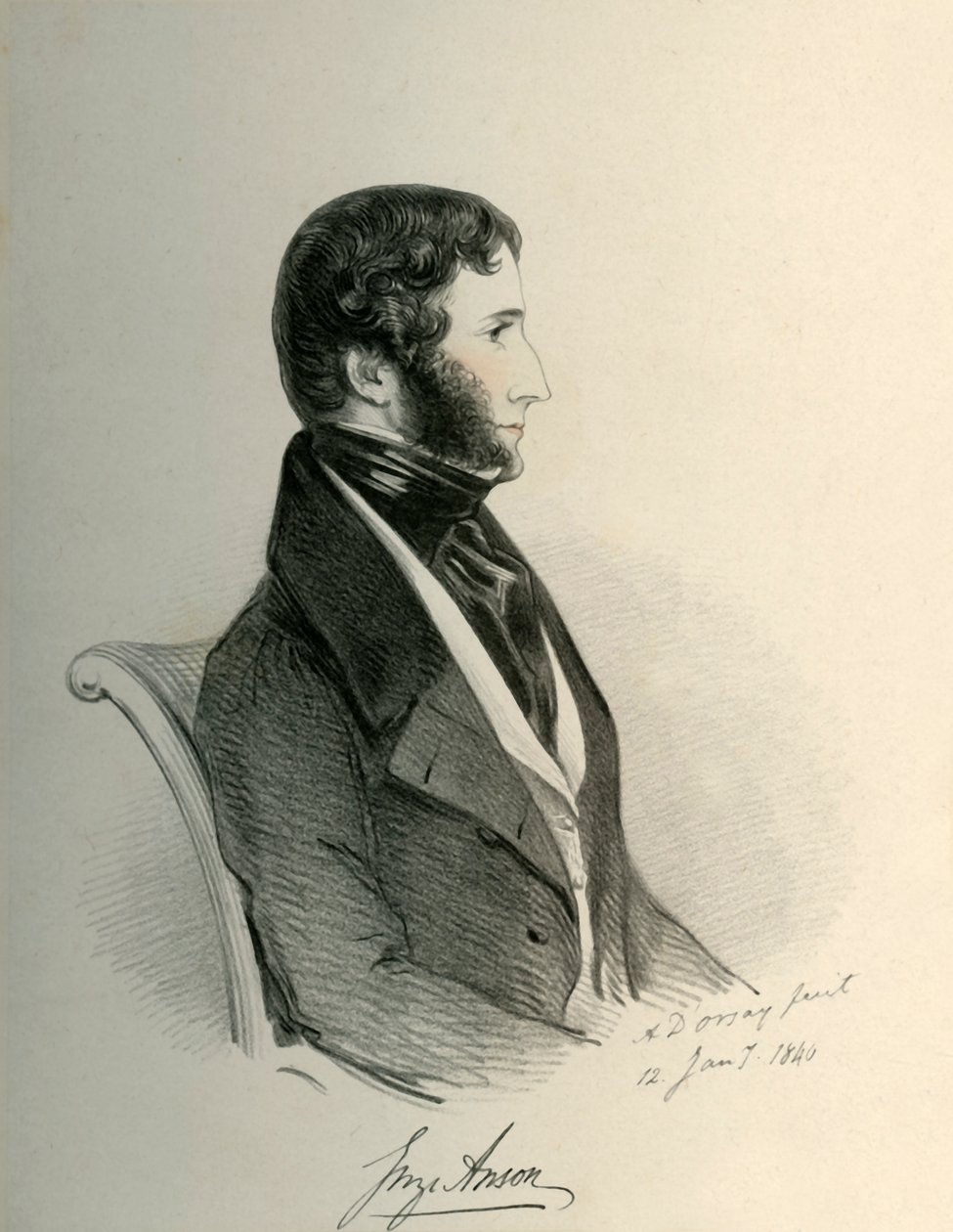 George Anson, 1840 da Richard James Lane