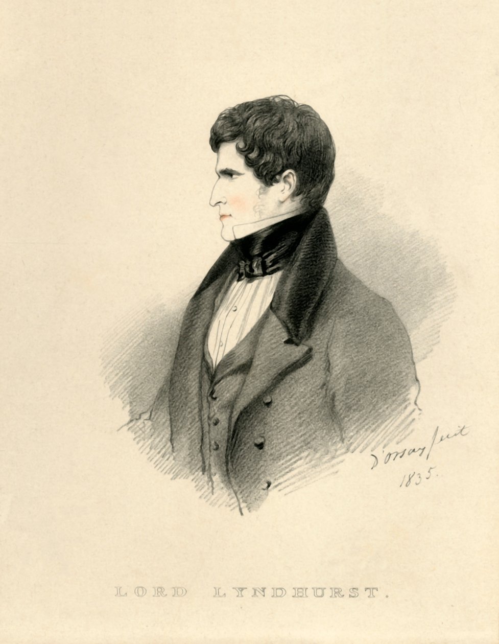 Lord Lyndhurst, 1835 da Richard James Lane
