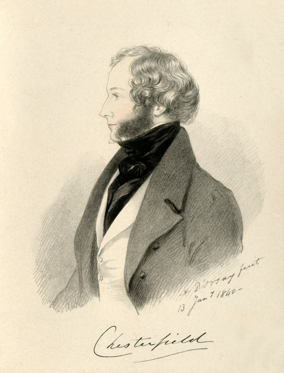 Il Conte di Chesterfield, 1840 da Richard James Lane