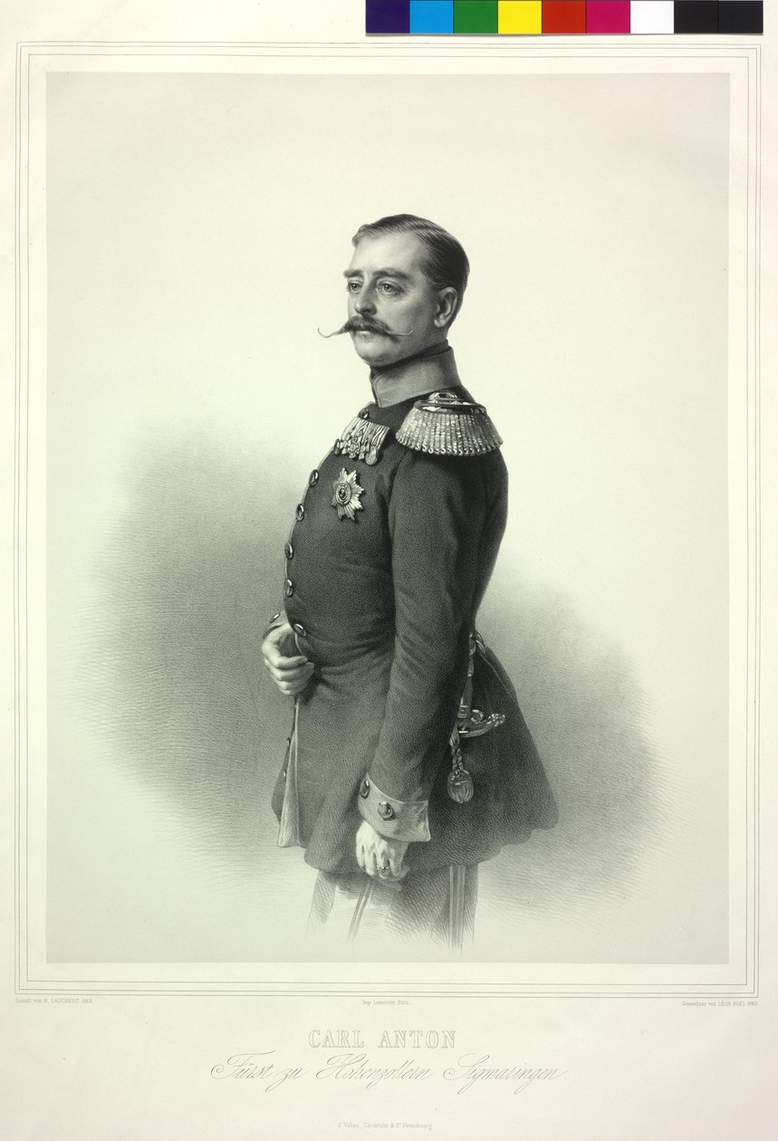 Carl Anton Principe di Casa di Hohenzollern Sigmaringen da Richard Lauchert