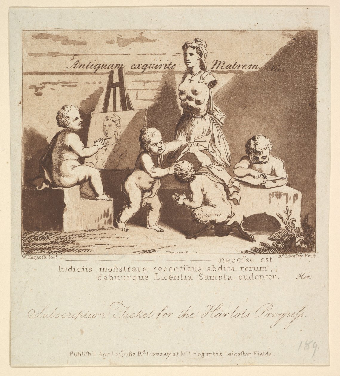 Ragazzi che sbirciano la natura, 1782 da Richard Livesay