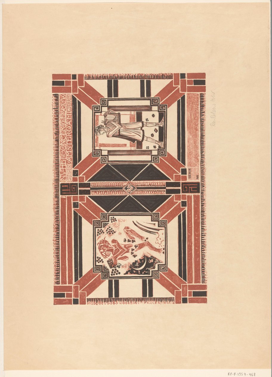 Progetto di copertina per: Programma del Concertgebouw di Amsterdam da Richard Nicolaüs Roland Holst (signed by artist)