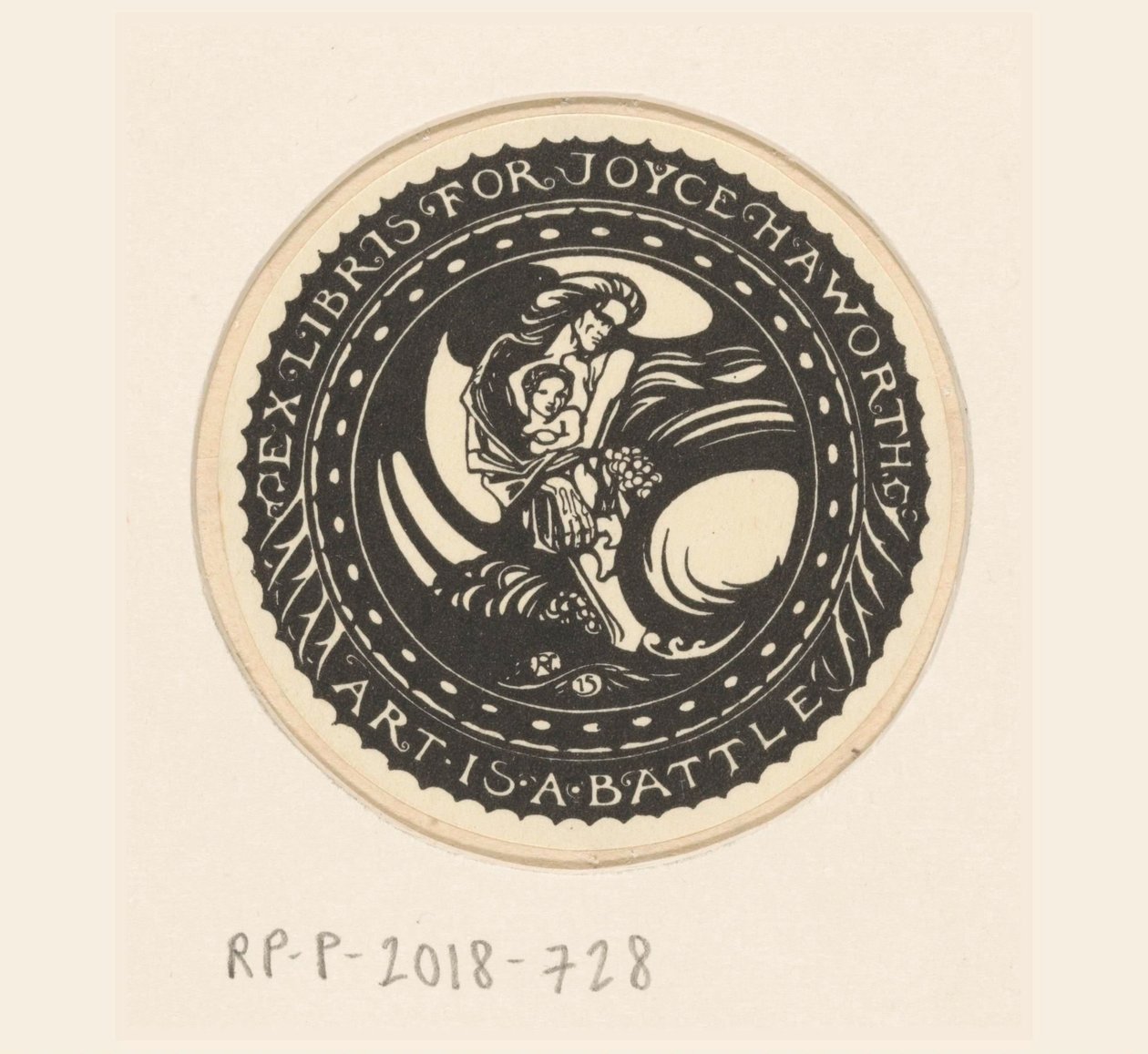 Ex libris di Joyce Haworth da Richard Nicolaüs Roland Holst