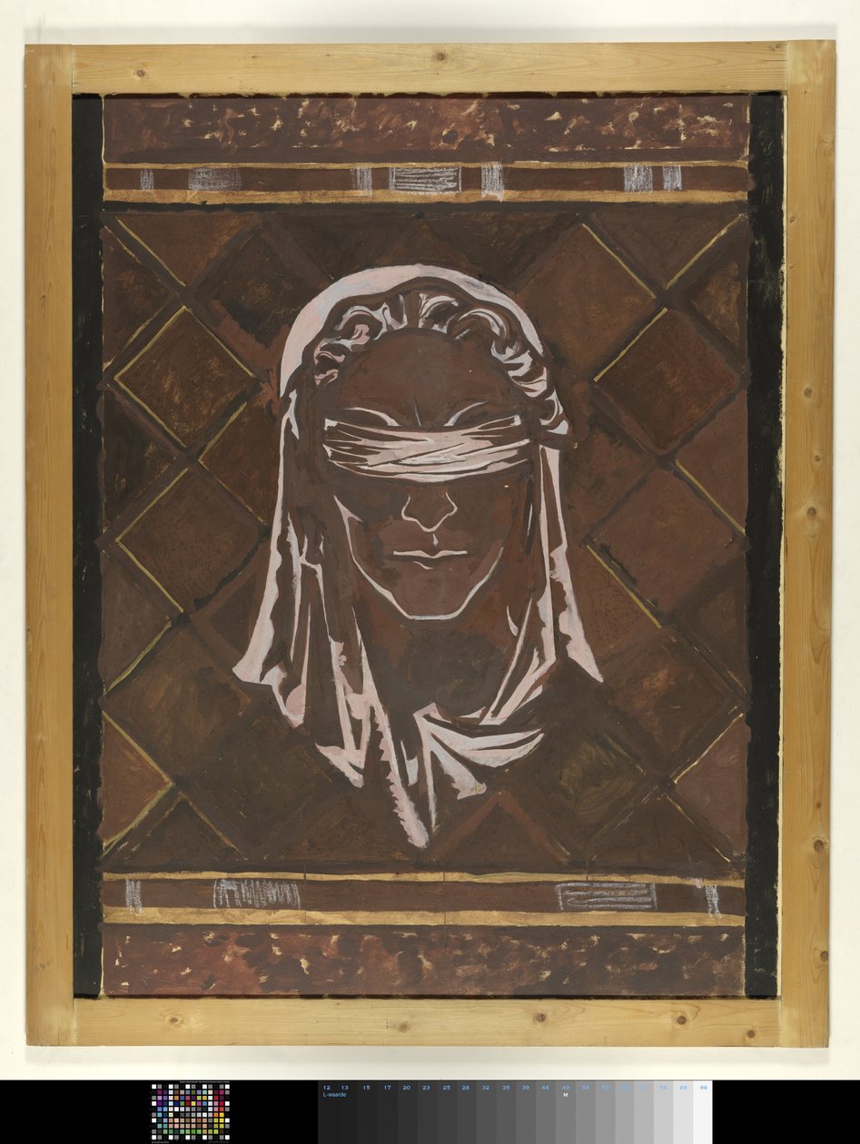 Testa della bendata Giustizia (dettaglio) da Richard Nicolaüs Roland Holst