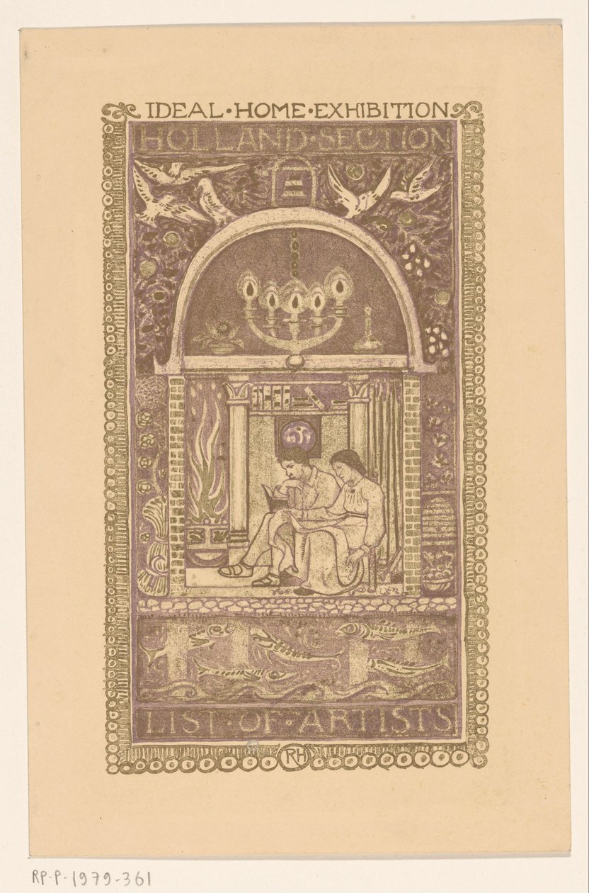 Progetto di copertina per: Catalogo della Ideal Home Exhibition, 1912 da Richard Nicolaüs Roland Holst