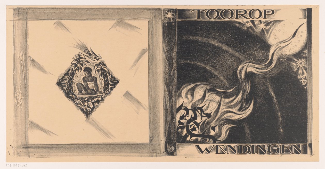 Progetto di copertina per: Wendingen, Tooropnummer, 1928 da Richard Nicolaüs Roland Holst