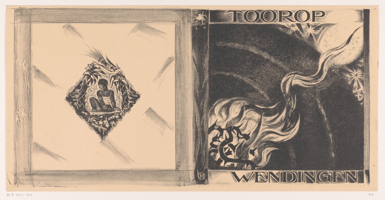 Progetto di copertina per: Wendingen, numero Toorop, 1928 da Richard Nicolaüs Roland Holst