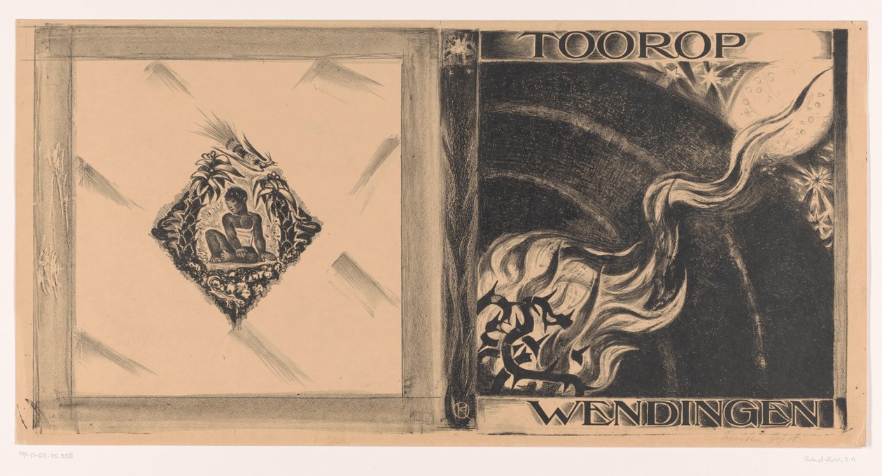 Progetto di copertina per: Wendingen, numero Toorop, 1928 da Richard Nicolaüs Roland Holst