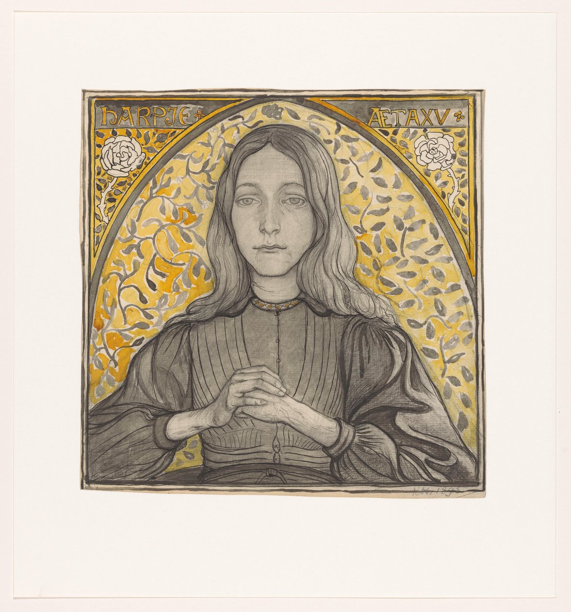 Ritratto di Harpje, 15 anni da Richard Nicolaüs Roland Holst