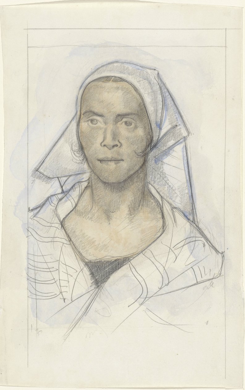 Ritratto di una donna con fazzoletto da Richard Nicolaüs Roland Holst