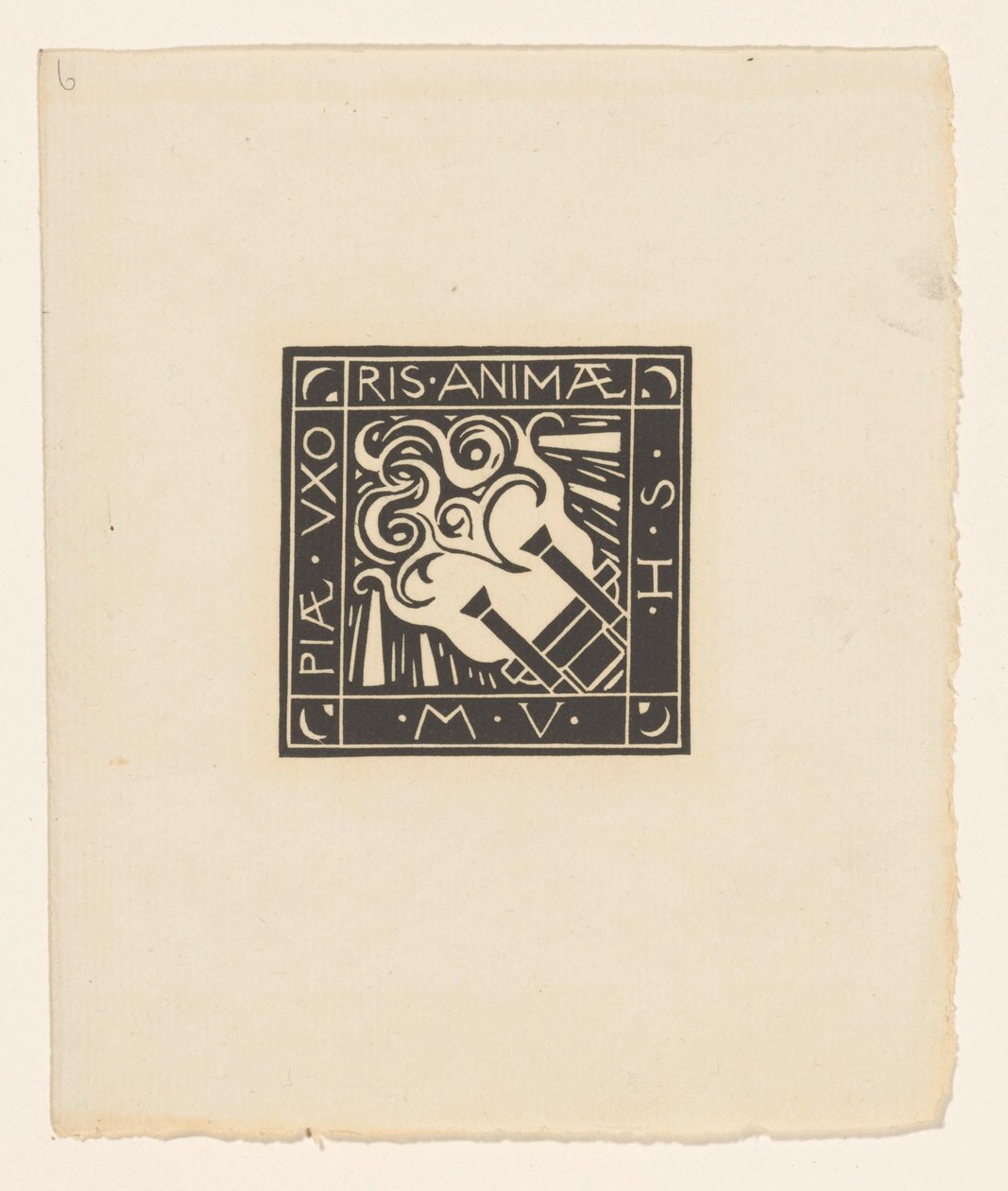 Vignetta in memoria di Mary Vincentia Huizinga-Schorer da Richard Nicolaüs Roland Holst