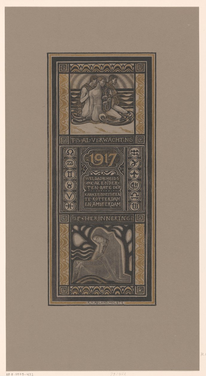 Calendario di beneficenza per il 1917 da Richard Nicolaüs Roland Holst