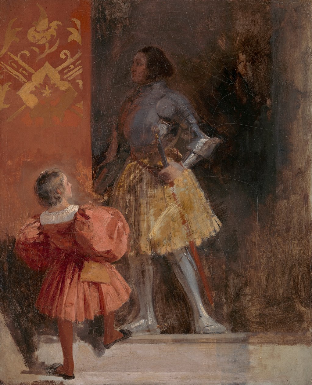 Un cavaliere e un paggio (da "Götz von Berlichingen" di Johann Wolfgang von Goethe) da Richard Parkes Bonington