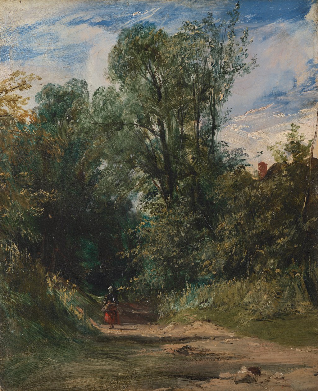 Un sentiero boscoso da Richard Parkes Bonington