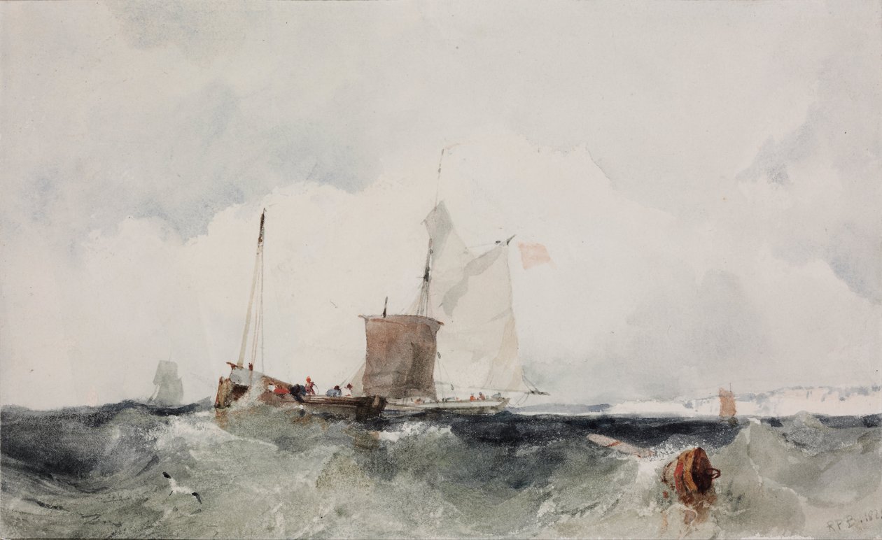 Sulla costa inglese da Richard Parkes Bonington