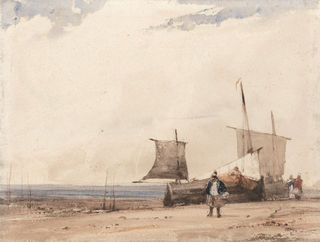 Scena di spiaggia da Richard Parkes Bonington