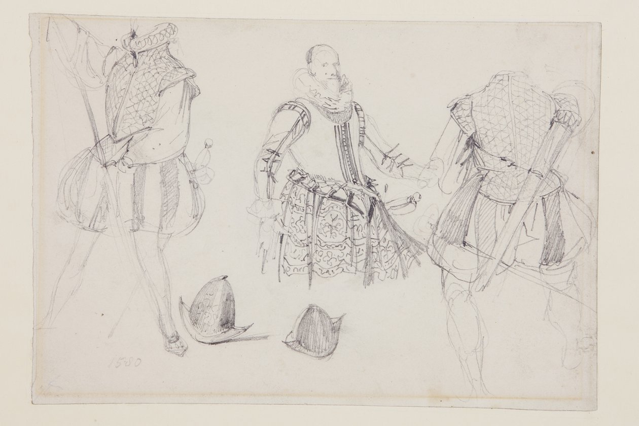 Studi di costumi da Richard Parkes Bonington