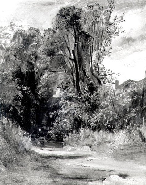 Sentiero attraverso un bosco da Richard Parkes Bonington