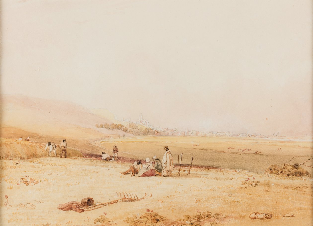 Le Treport visto dalla direzione di Eu da Richard Parkes Bonington