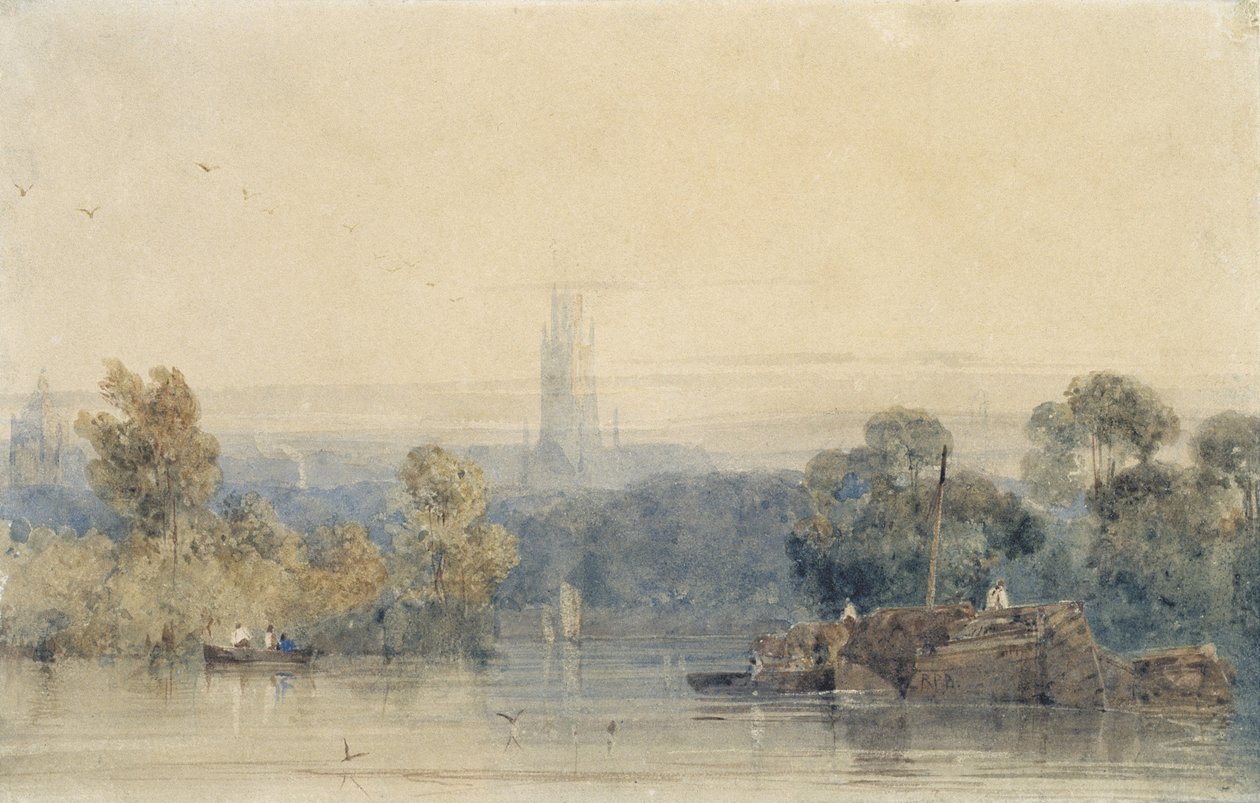 Vicino a Boston, Lincolnshire da Richard Parkes Bonington