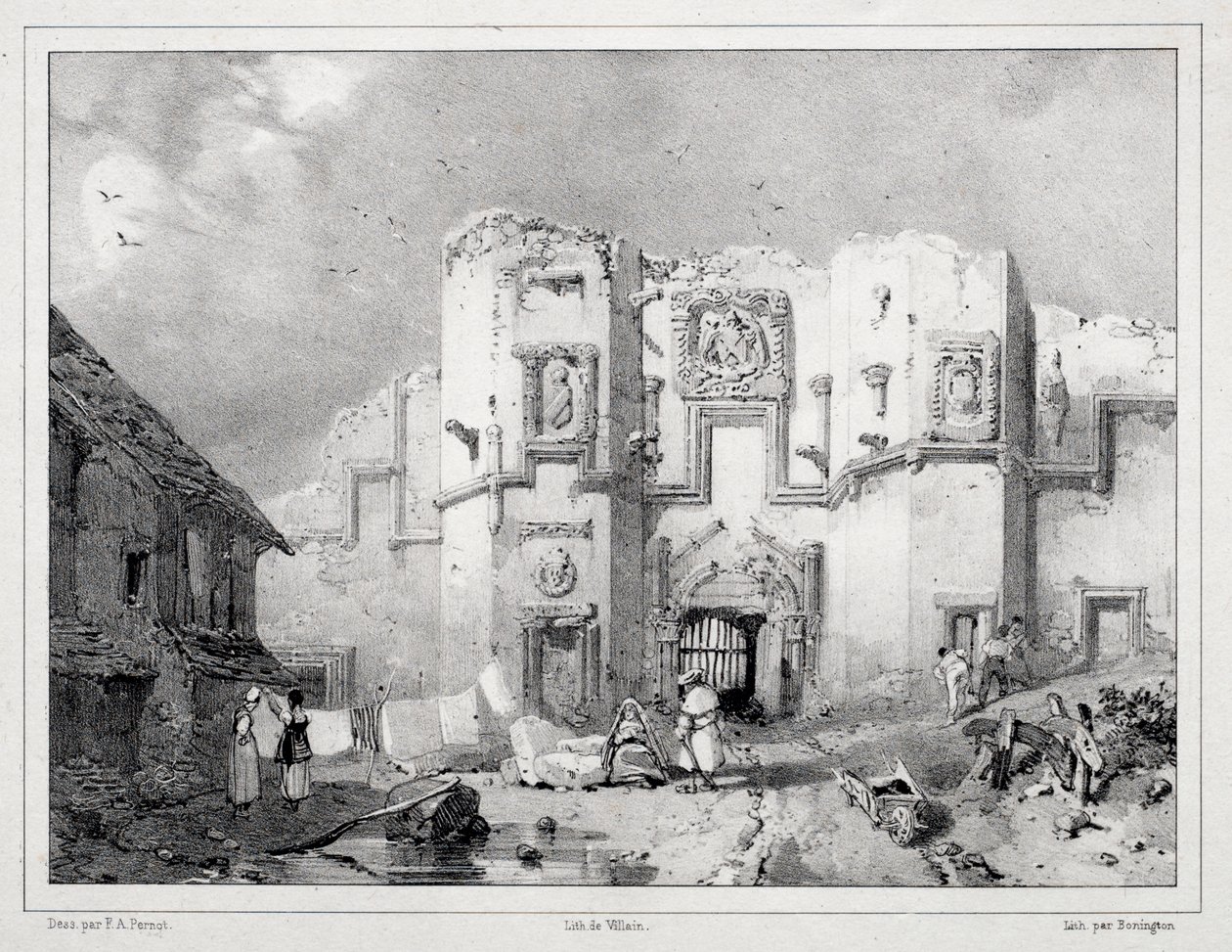 Vecchio portale a Stirling da Richard Parkes Bonington