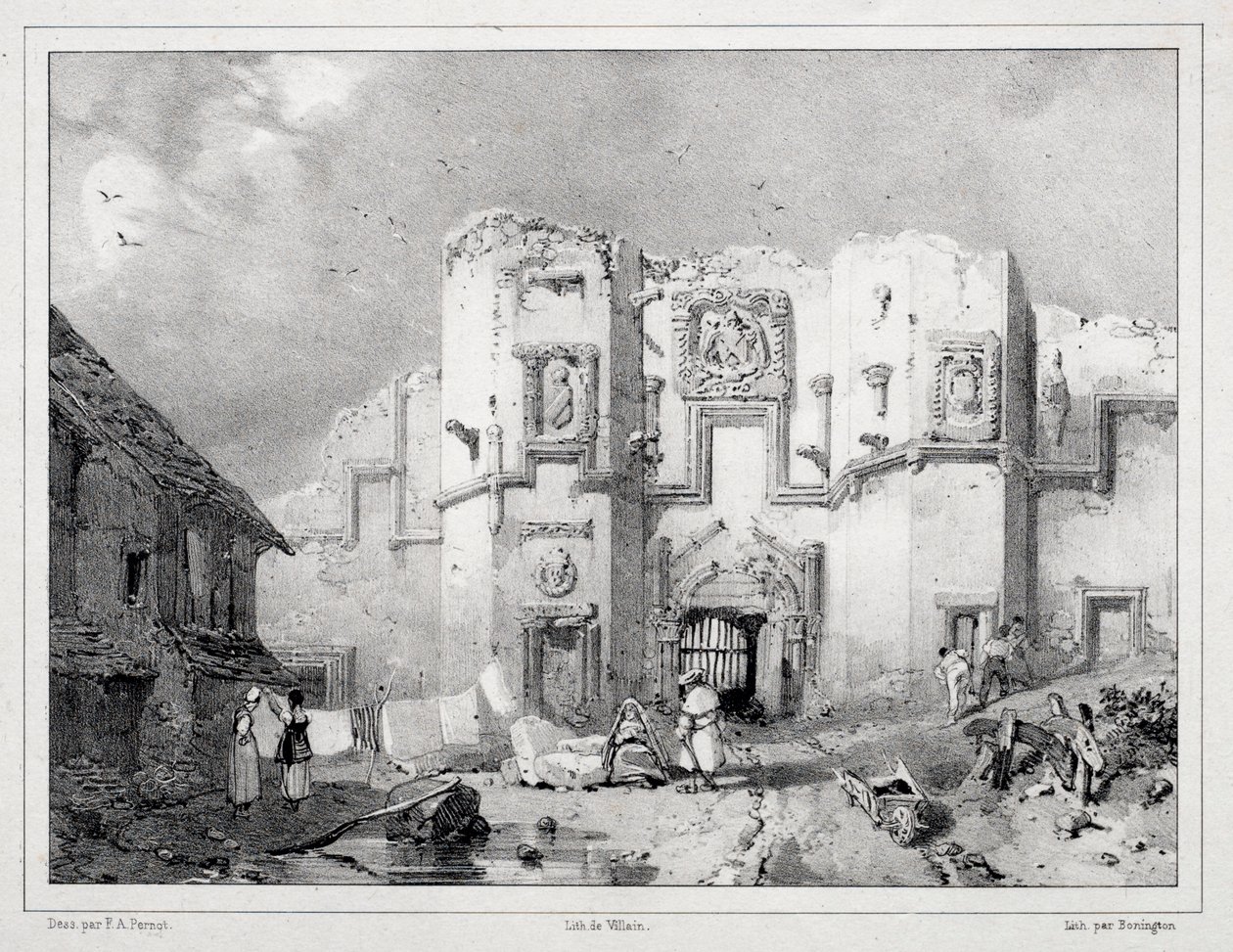 Vecchio portale a Stirling, 1826 da Richard Parkes Bonington