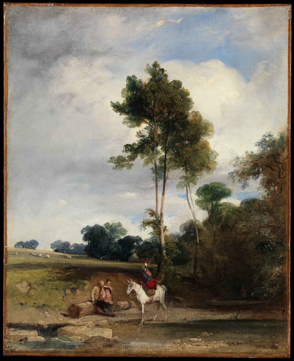 Sosta lungo la strada da Richard Parkes Bonington