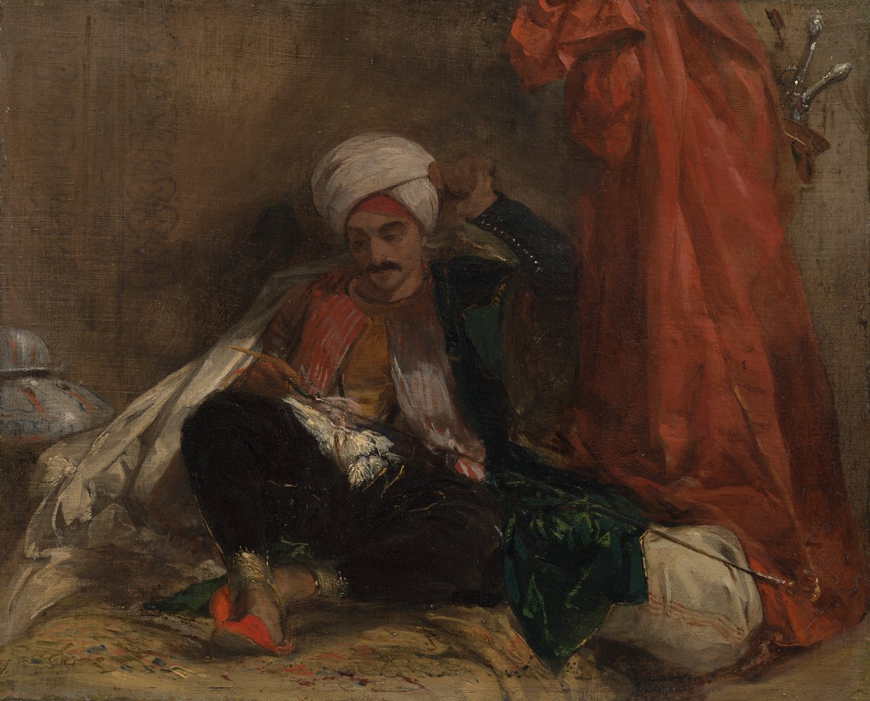 Turco seduto da Richard Parkes Bonington