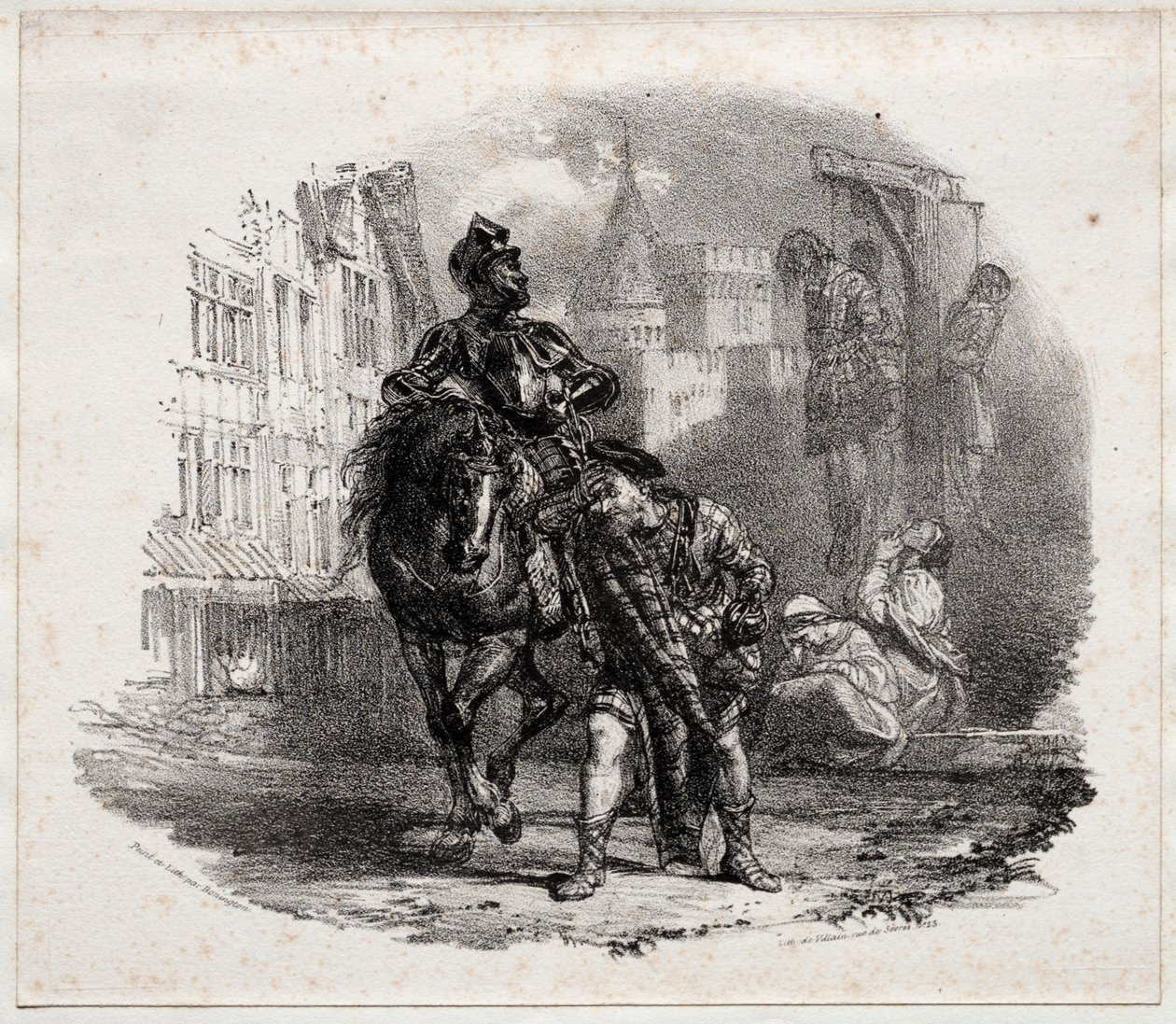 La fuga dal castello di Argyle da Richard Parkes Bonington