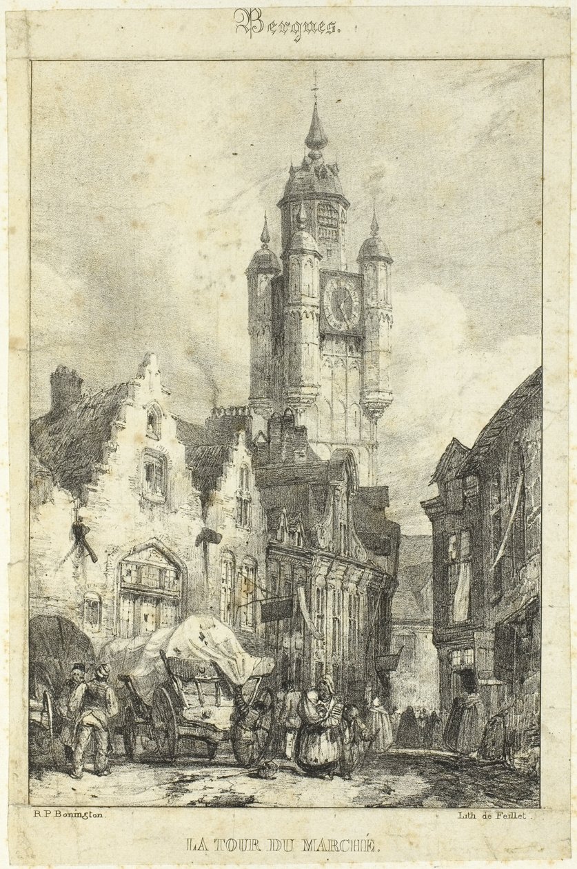 Il mercato della torre da Richard Parkes Bonington