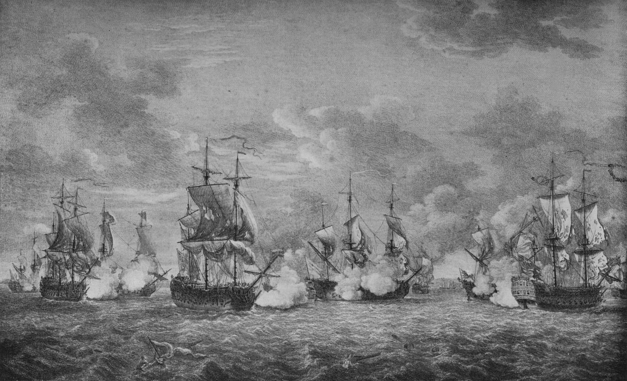 La battaglia di Cap-Français, c1760 da Richard Paton