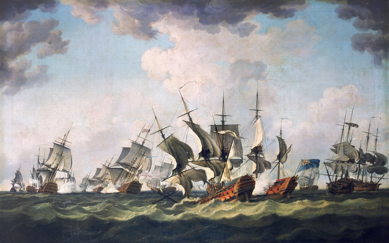 La battaglia della baia di Quiberon, 20 novembre 1759 da Richard Paton