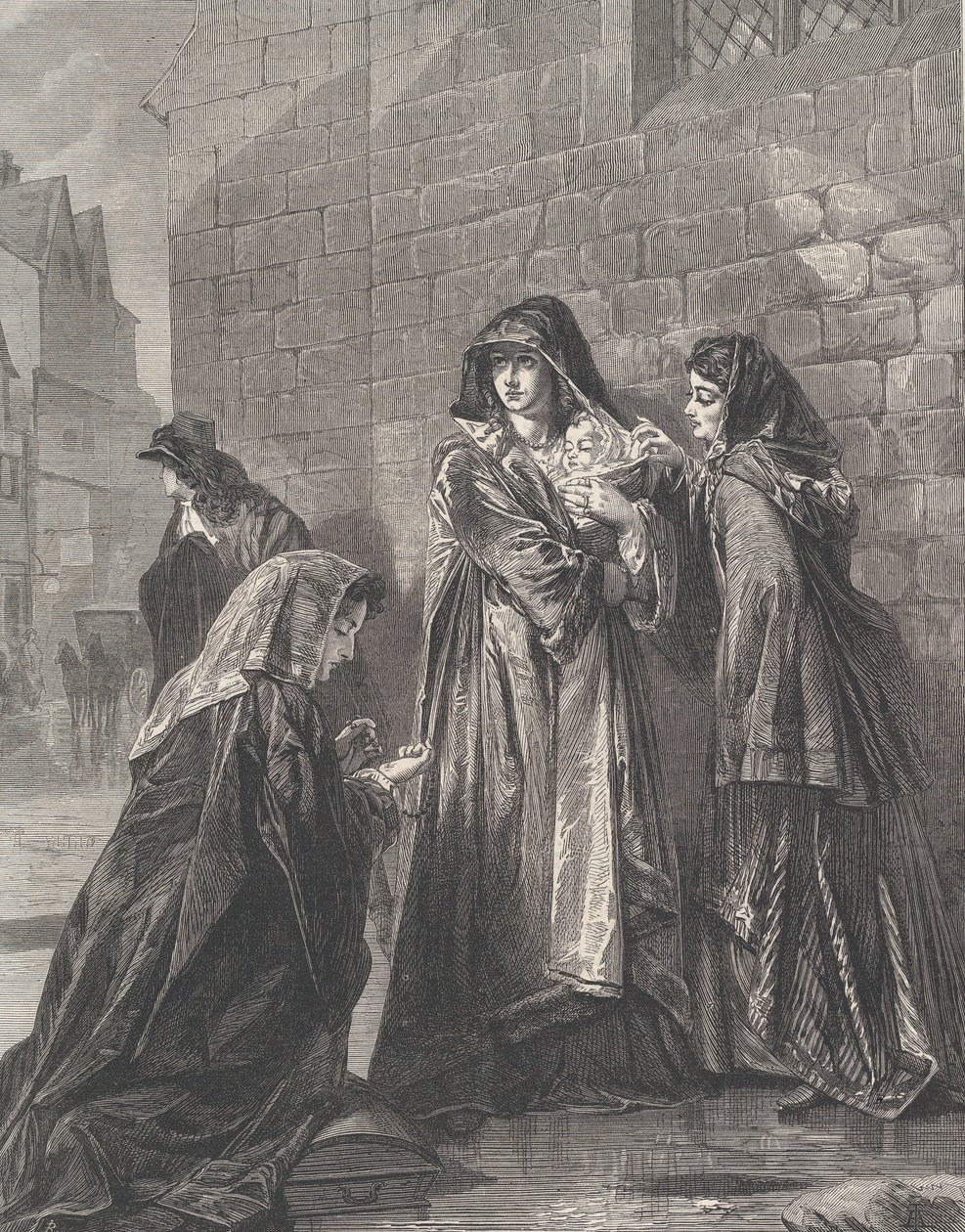 Fuga della regina di Giacomo II, da Illustrated London News, 3 agosto 1872 da Richard Principal Leitch